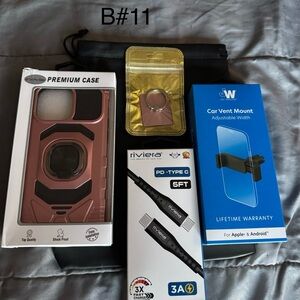 Rugged Rose Gold Phone Case with Ring Kickstand